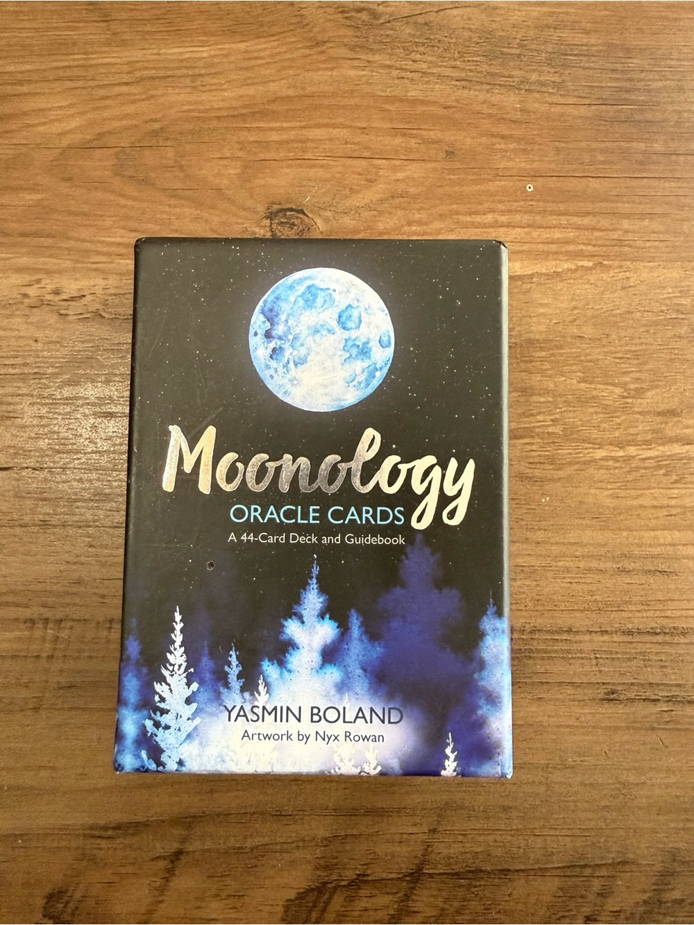 Moondology Oracle Cards by Yasmin Boland - Blue & Black Moon Deck